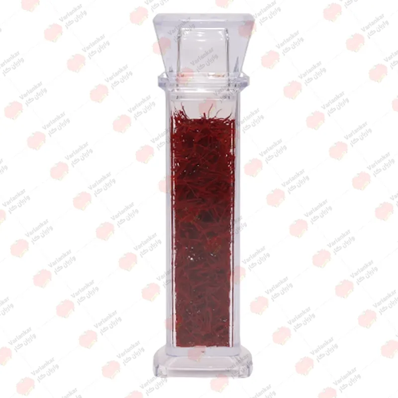 بسته بندی زعفران در ظروف پلی‌کریستال با طرح رویال کد 13