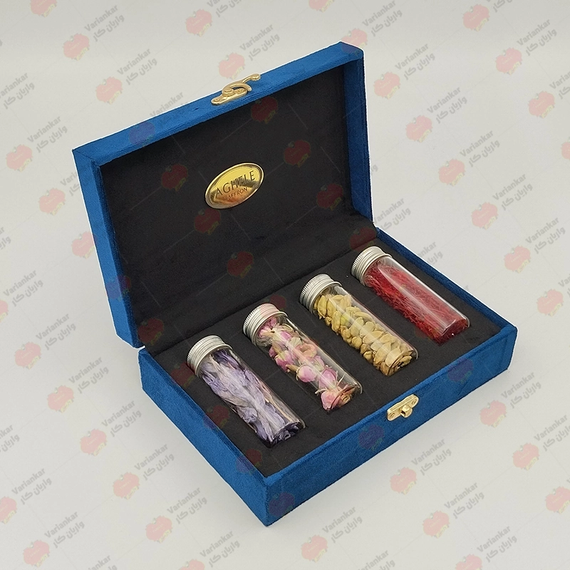 بسته بندی جعبه هدیه زعفران کد 14