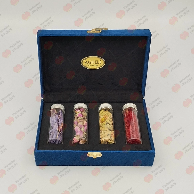 بسته بندی جعبه هدیه زعفران کد 14
