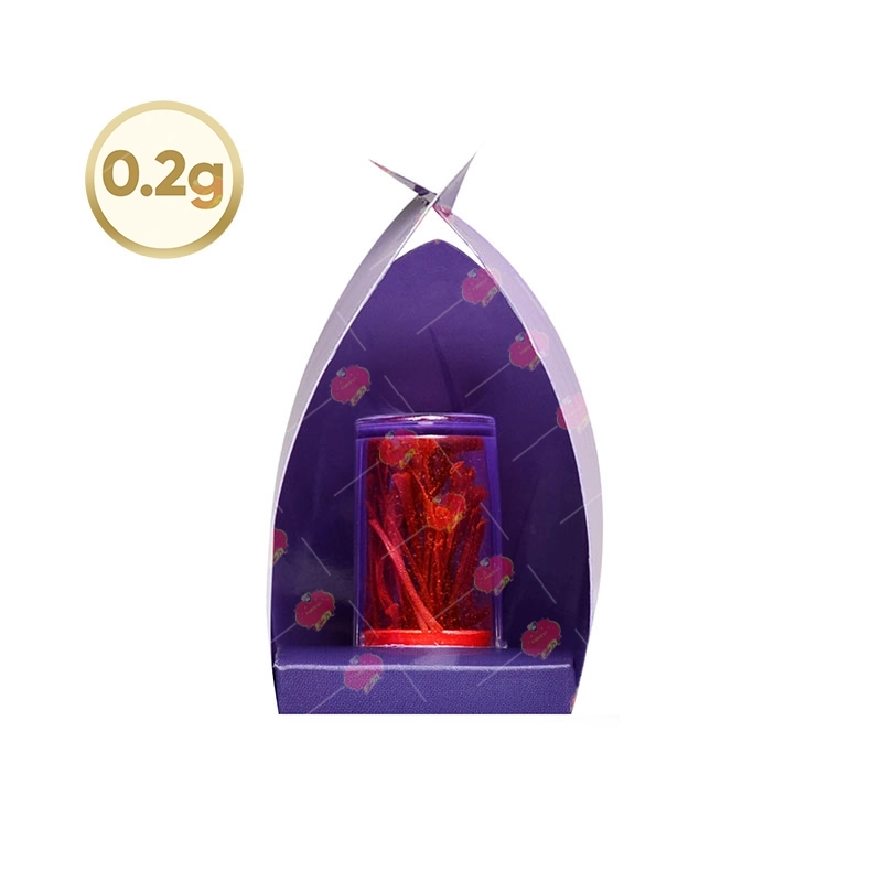 بسته بندی زعفران در جعبه مقوایی کادویی کد 06