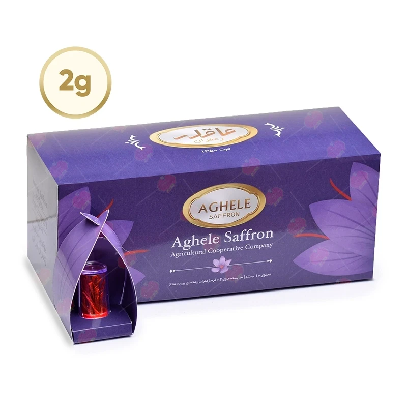 بسته بندی زعفران در جعبه مقوایی کادویی کد 06