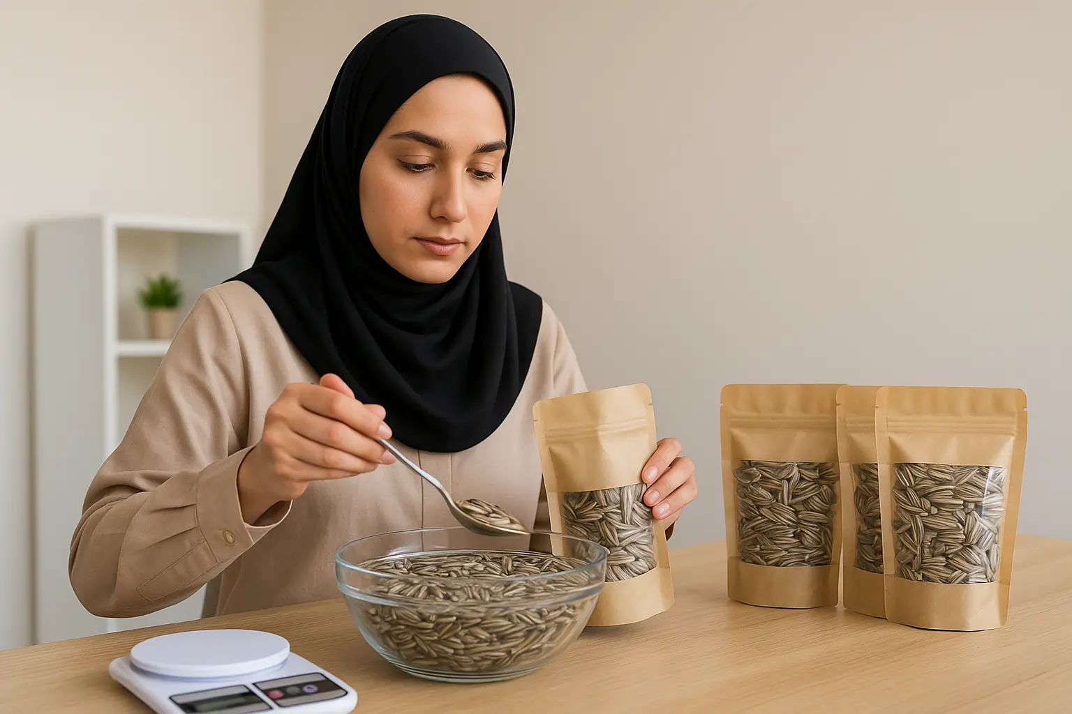 بسته بندی تخمه در منزل و دنیای پر درآمد آن