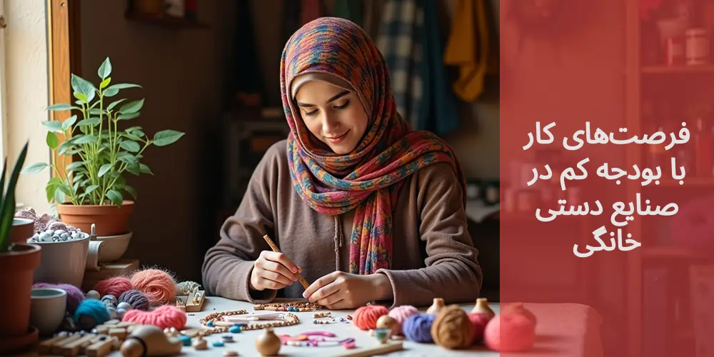 فرصت‌های کار با بودجه کم در صنایع دستی خانگی