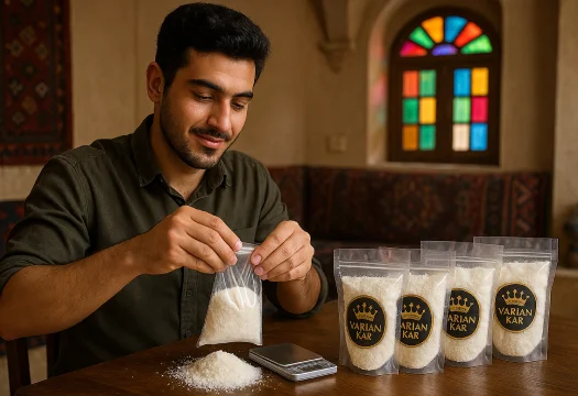 بسته بندی پودر نارگیل در منزل و مزایای همکاری با واریان