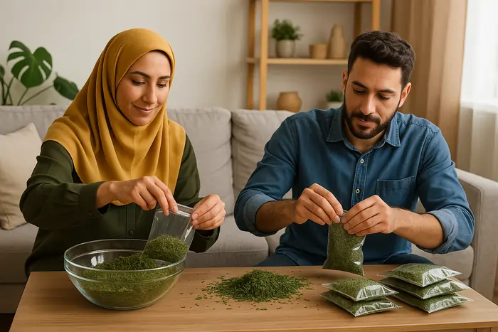 بسته بندی سبزی خشک در منزل راهی مطمئن برای کسب درآمد خانگی