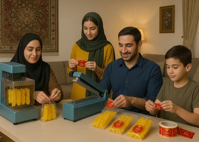راه‌اندازی کارگاه خانگی نبات در اصفهان