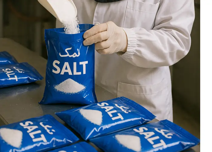 فرصت طلایی بسته بندی نمک در پرند