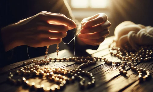 شرایط همکاری و استخدام در طرح نخ کردن تسبیح در منزل