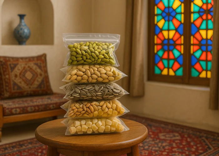 بسته بندی تنقلات در فردیس