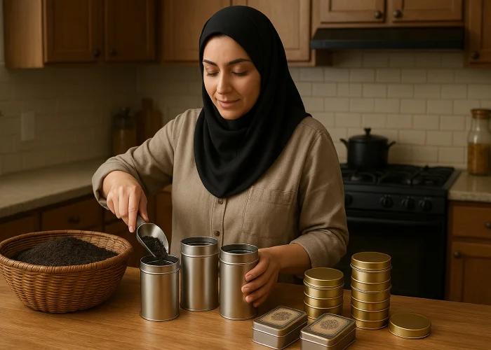 کارگاه خانگی بسته بندی چای در اراک