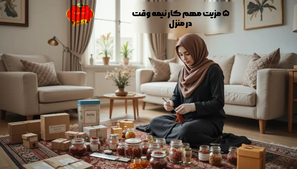 ۵ مزیت مهم کار نیمه وقت در منزل