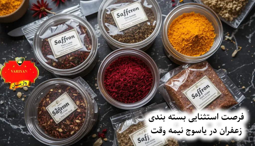 فرصت استثنایی بسته بندی زعفران در یاسوج نیمه وقت